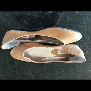 Steve Madden P-Heaven Leather Flats, Beige, 7.5